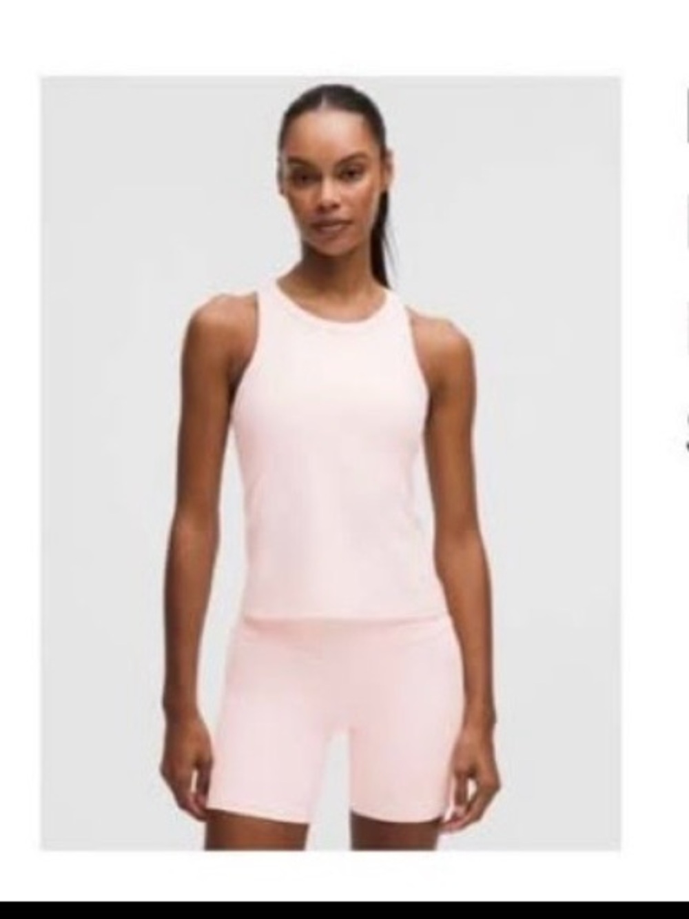 lululemon athletica Light Pink Racerback Tank Top